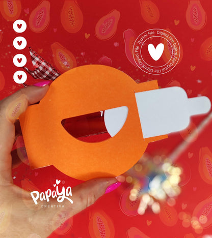 Adorable Fox Candy Holder/Dome size 8cm/ open and close system