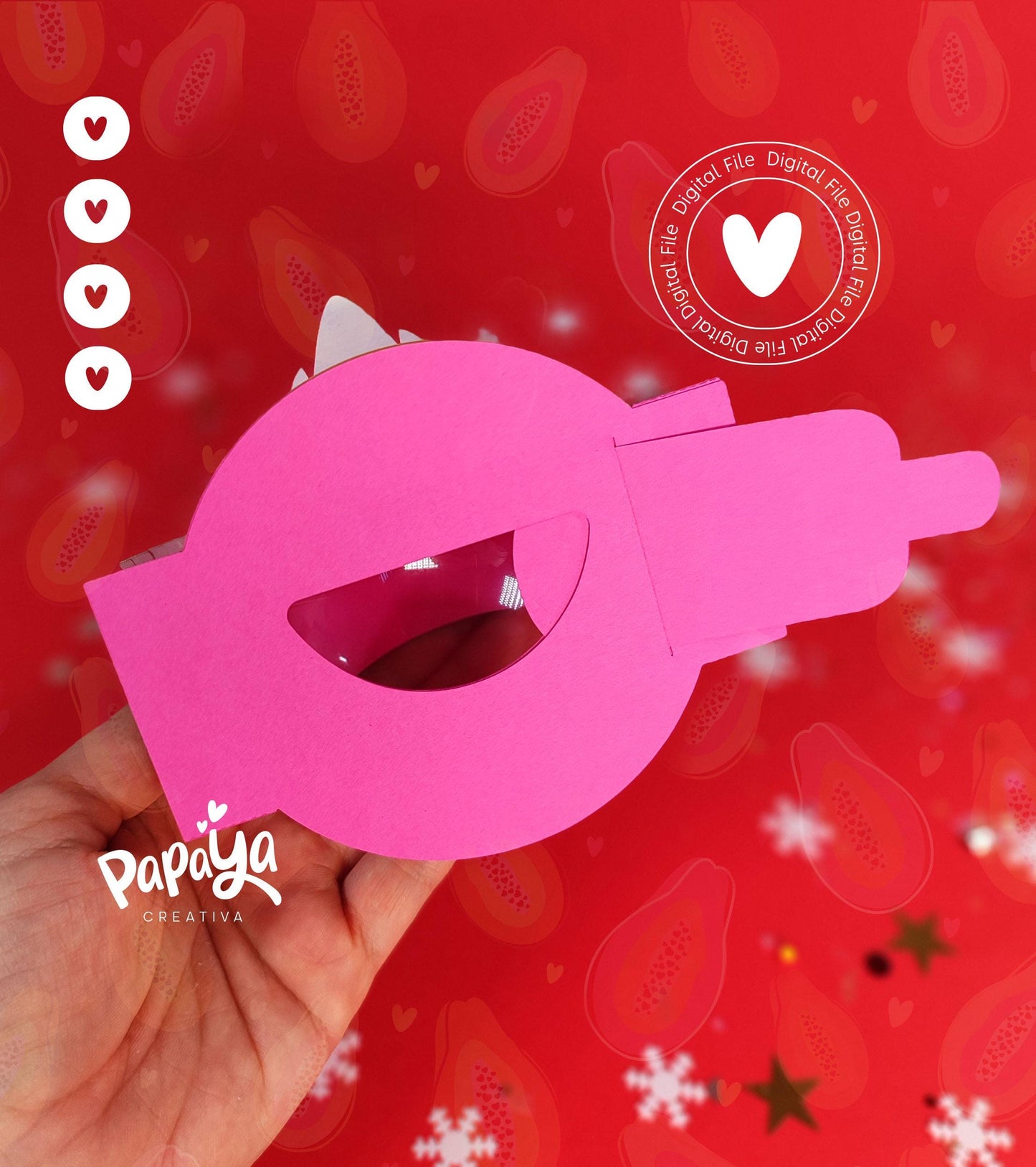 Nutcraker Candy holder (Digital File) SVG/ STUDIO Format *Easy open/close system* (Dome 8cm)