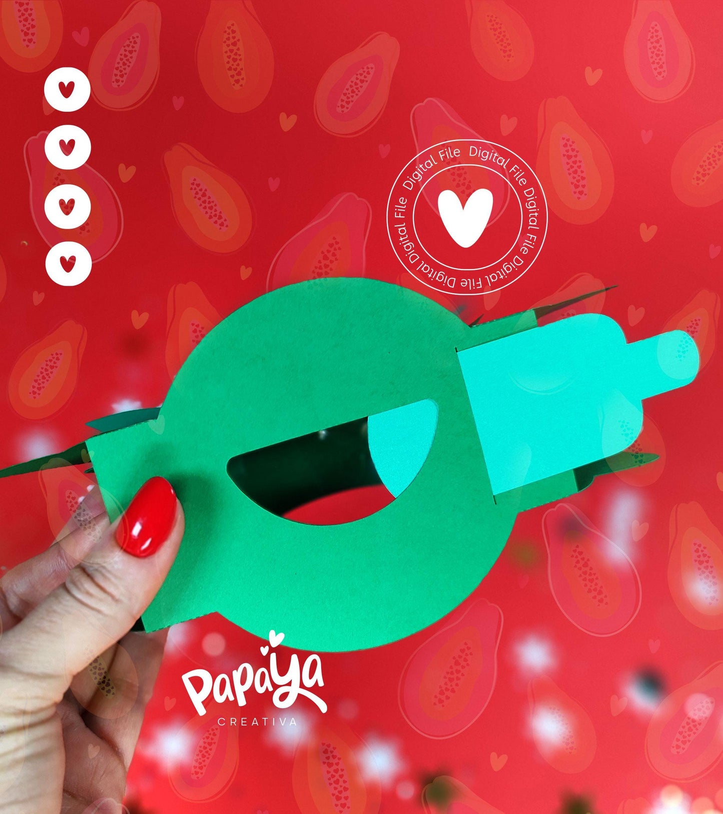 Christmas Tree Candy Holder (Digital File) SVG/ STUDIO Format *Easy open/close system* (Dome 8cm)