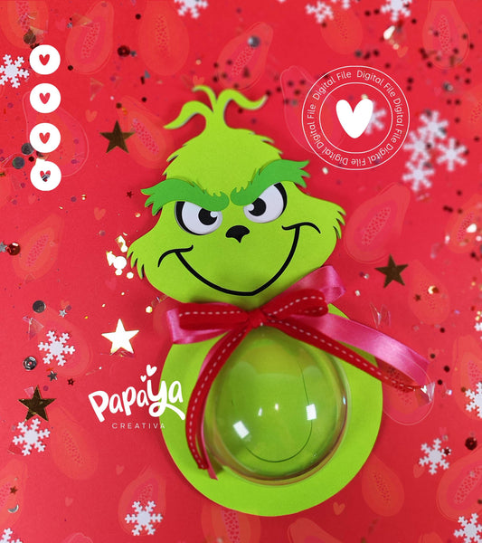 Mr.G Candy Holder (Digital File) SVG/ STUDIO Format *Easy open/close system* (Dome 8cm)