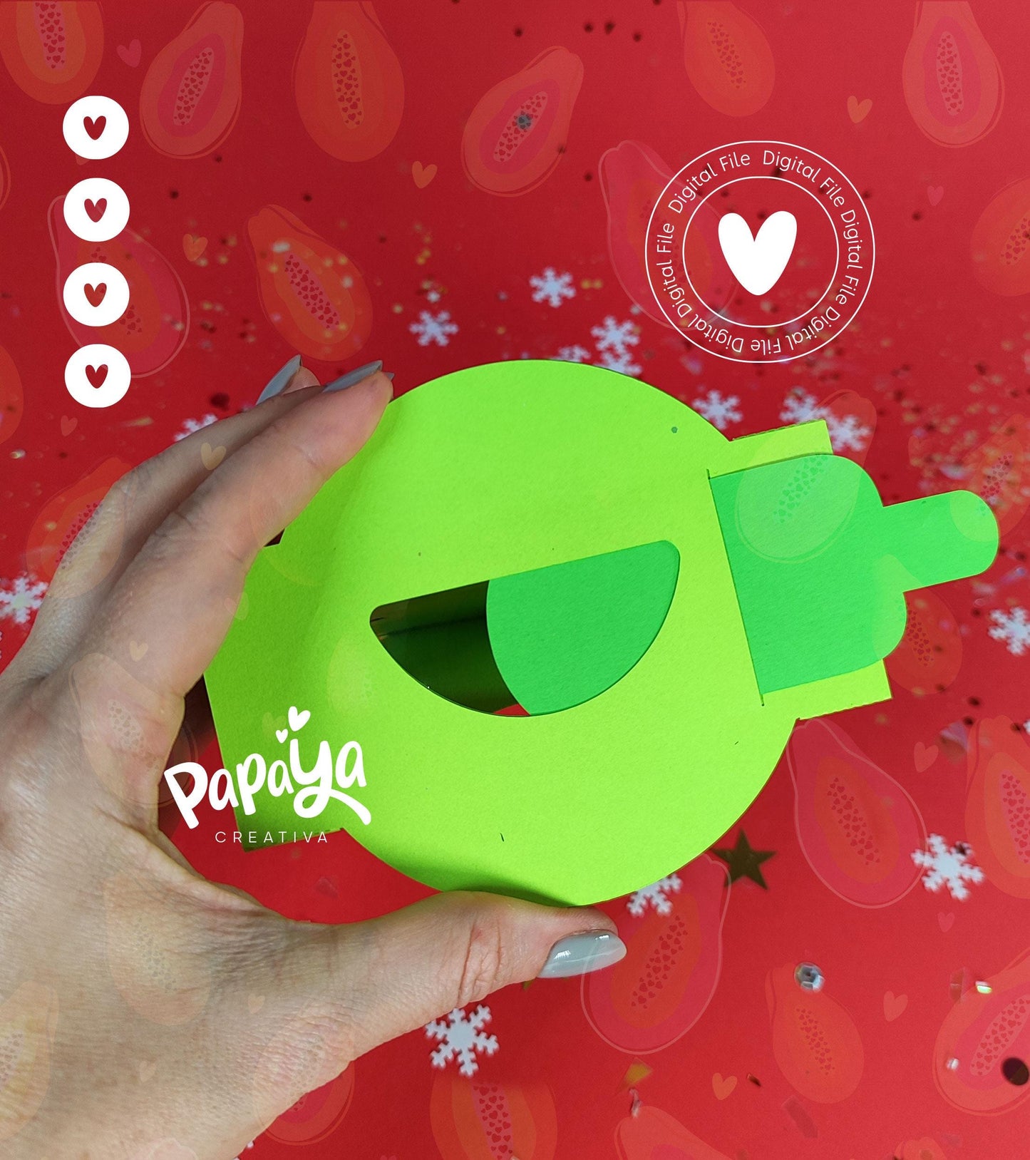 MrG. Candy Holder (Digital File) SVG/ STUDIO Format *Easy open/close system* (Dome 8cm)