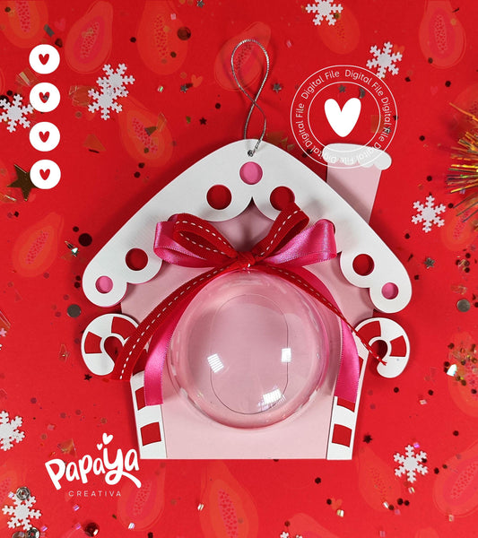 Sweet House Candy Holder (Digital File) SVG/ STUDIO Format *Easy open/close system* (Dome 8cm)