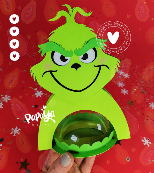 MrG. Candy Holder (Digital File) SVG/ STUDIO Format *Easy open/close system* (Dome 8cm)