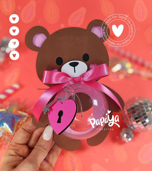 Bear Candy Holder *Easy open/close system* (Dome 8cm)