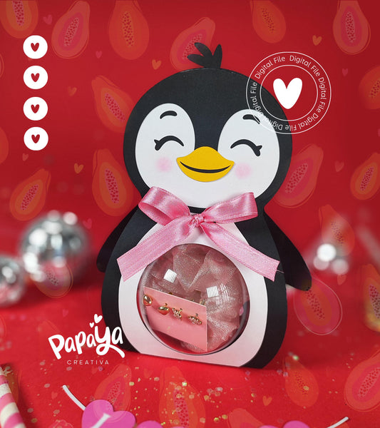 Cut File Penguin Ornament Holder *Ball size 8cm*