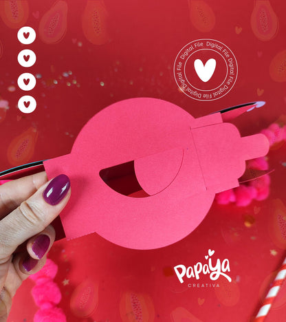 Love Birds DIGITAL FILE Candy Holder *Easy open/close system* (Dome 8cm)