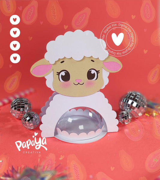 Sheep DIGITAL FILE Candy Holder *Easy open/close system* (Dome 8cm)