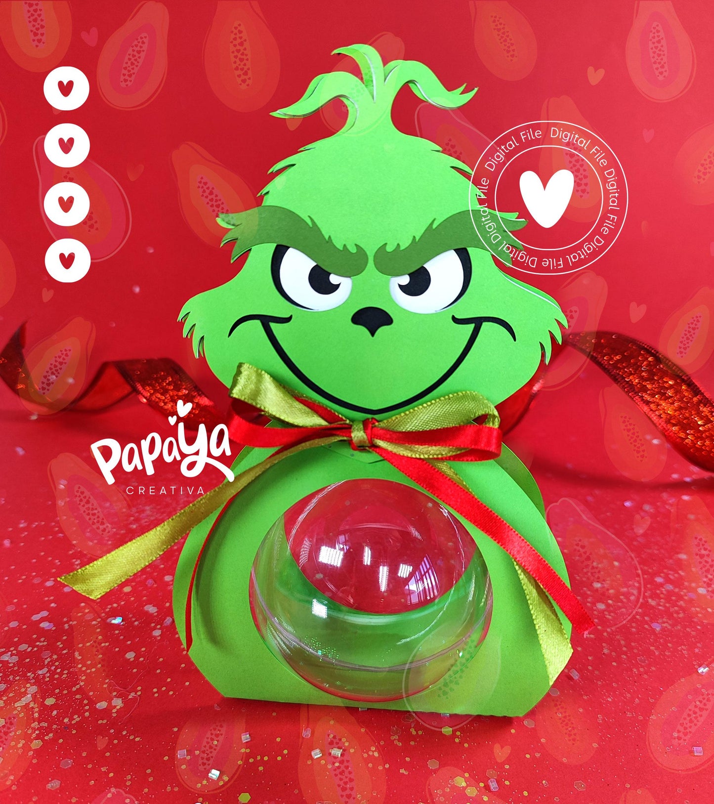 Mr. G Ornament Holder (Digital File) SVG/ STUDIO Format *Ball size 8cm*