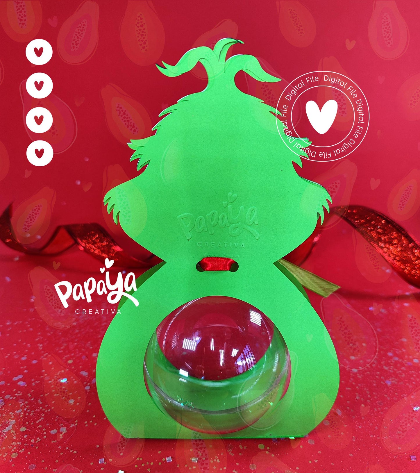 Mr. G Ornament Holder (Digital File) SVG/ STUDIO Format *Ball size 8cm*