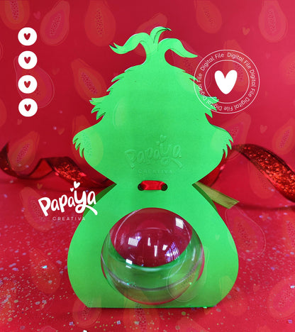 Mr. G Ornament Holder (Digital File) SVG/ STUDIO Format *Ball size 8cm*