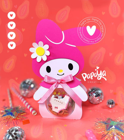 Adorable Bunny DIGITAL FILE Ornament Holder *Ball size 8cm*