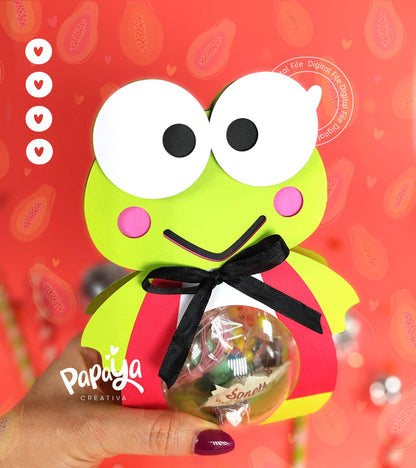 Adorable Frog DIGITAL FILE Ornament Holder *Ball size 8cm*