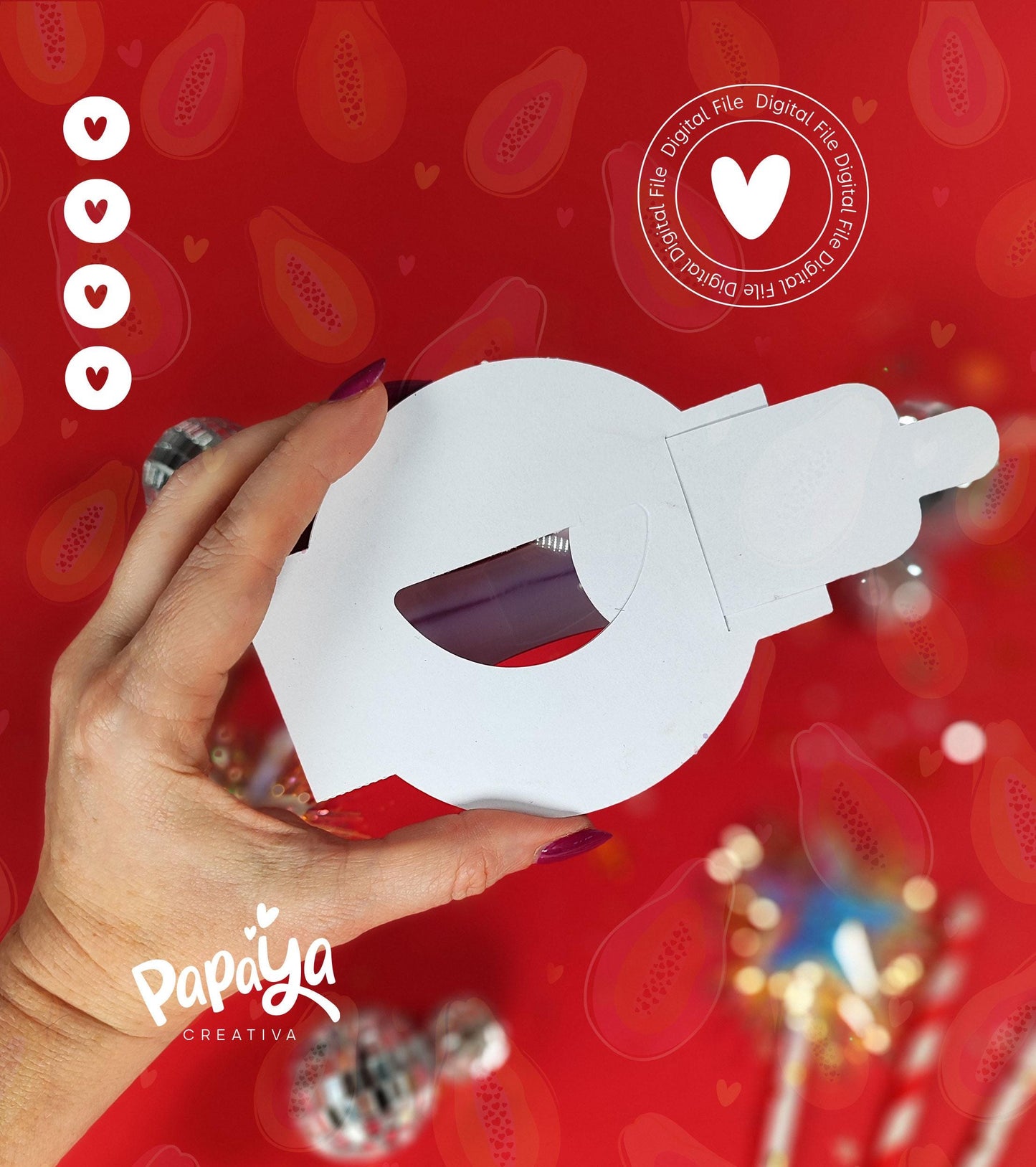 Puppy DIGITAL FILE Candy Holder *Easy open/close system* (Dome 8cm)
