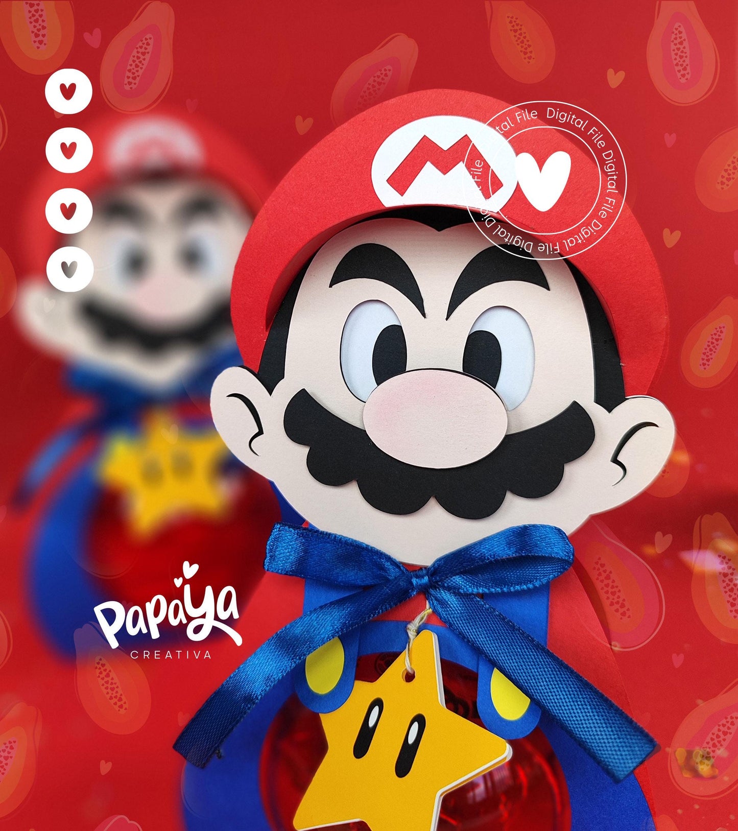 Cut File Mario Ornament Holder *Ball size 8cm*