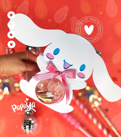 White Puppy DIGITAL FILE Ornament Holder *Ball size 8cm*
