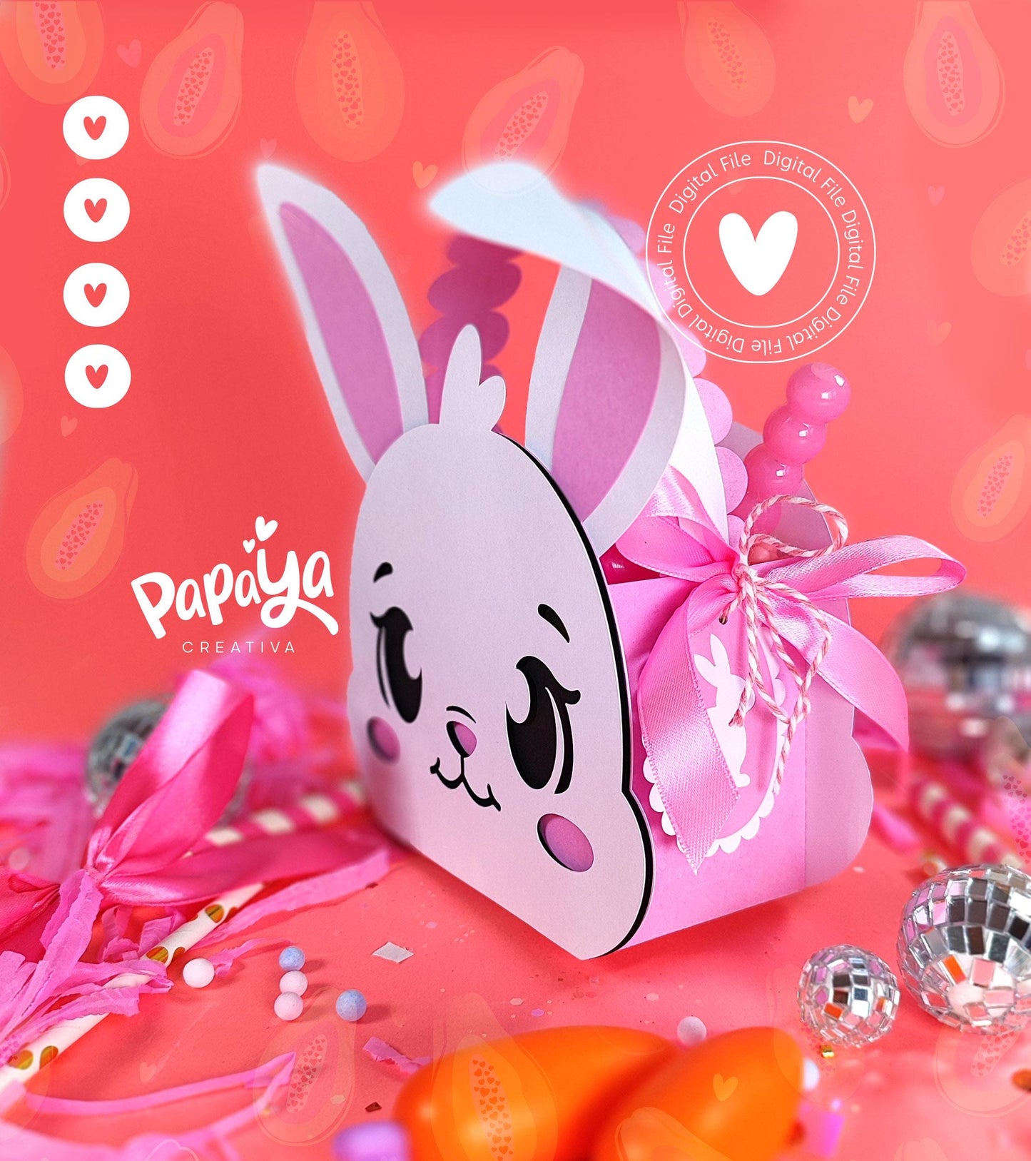 Adorable Basket Bunny(DIGITAL FILE)