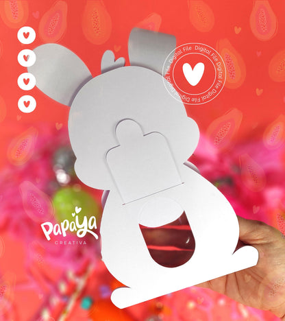Love Bunny DIGITAL FILE Candy Holder / Dome size 8cm/ open and close system
