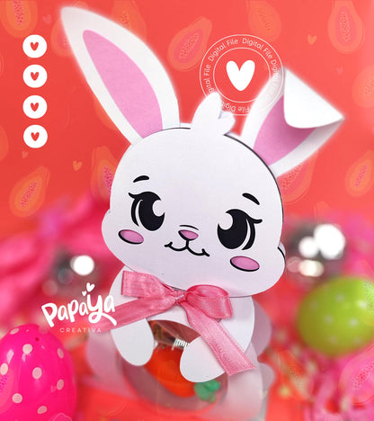 Bunny Ornament Holder *Ball size 8cm*(DIGITAL FILE)