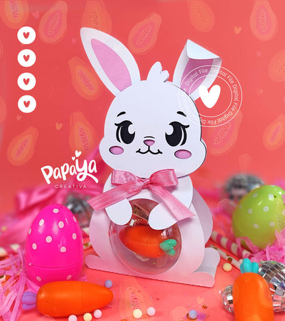 Bunny Ornament Holder *Ball size 8cm*(DIGITAL FILE)