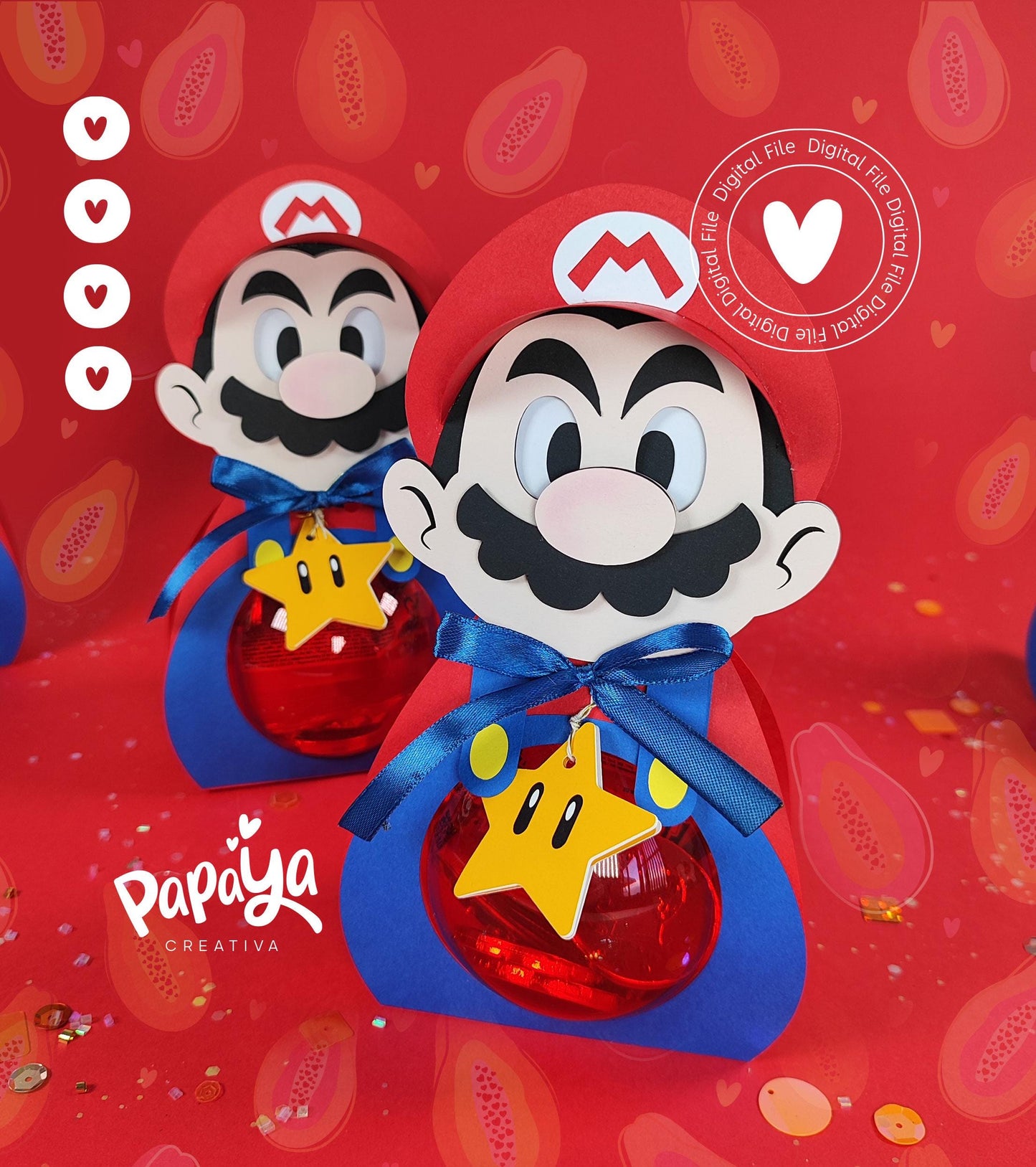 Cut File Mario Ornament Holder *Ball size 8cm*