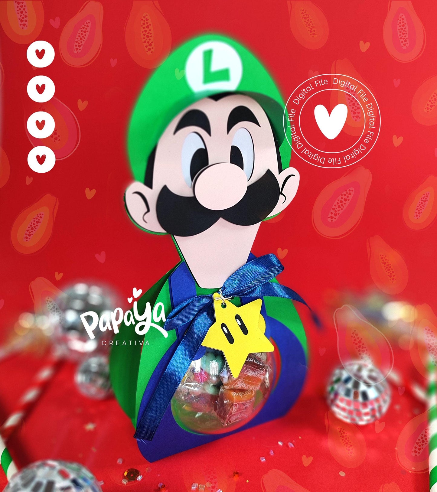 L DIGITAL FILE Ornament Holder *Ball size 8cm*