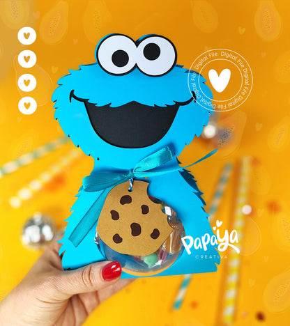 Blue Monster DIGITAL FILE Ornament Holder *Ball size 8cm*