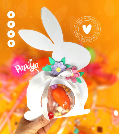 Simple Bunny Ornament Holder *Ball size 8cm* (DIGITAL FILE)