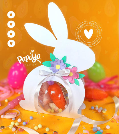 Simple Bunny Ornament Holder *Ball size 8cm* (DIGITAL FILE)