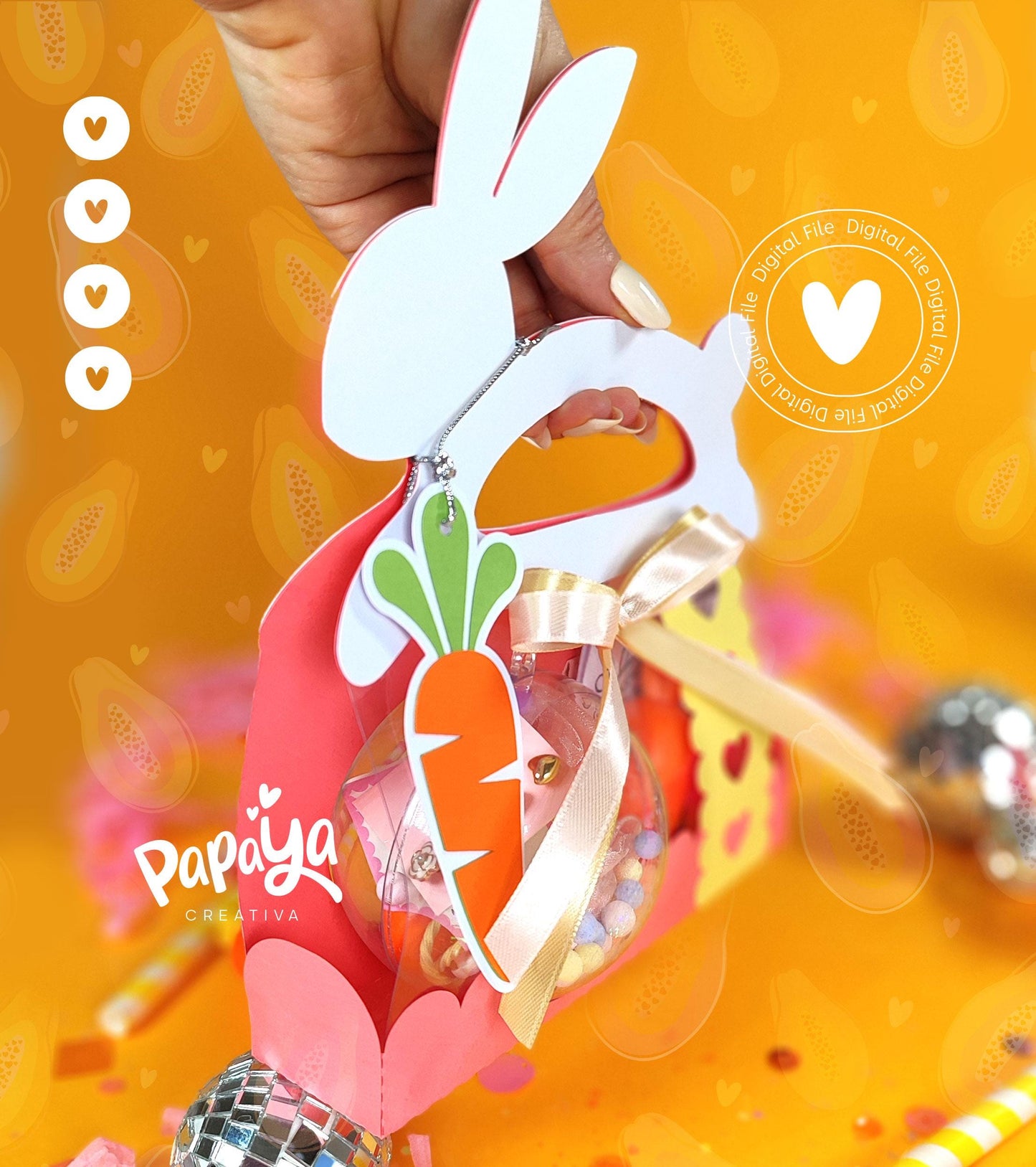 Activity Box and Ornament Holder (ball size 8cm) DIGITAL FILE