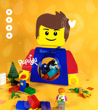 Brick Figure Set DIGITAL FILES Ornament Holder *Ball size 8cm*
