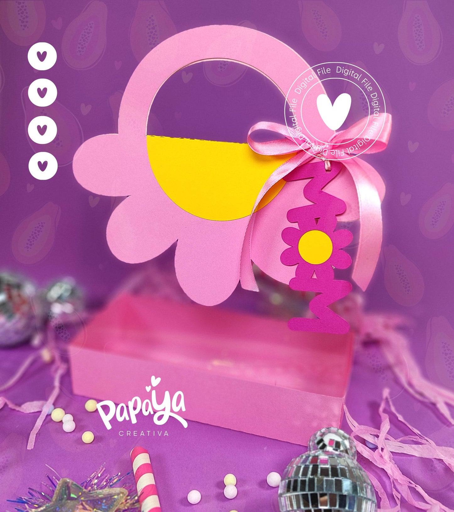 Flower Bag DIGITAL FILE *mom tag*