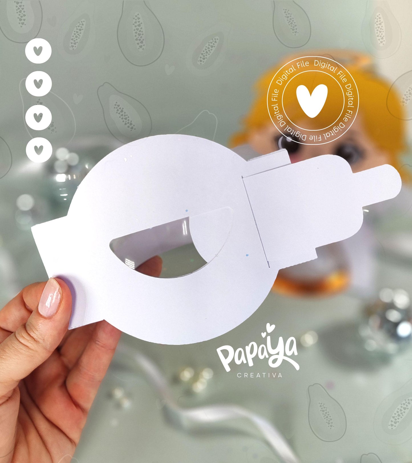 Little Angels DIGITAL FILE Candy Holder / dome size 8cm/ open and close system