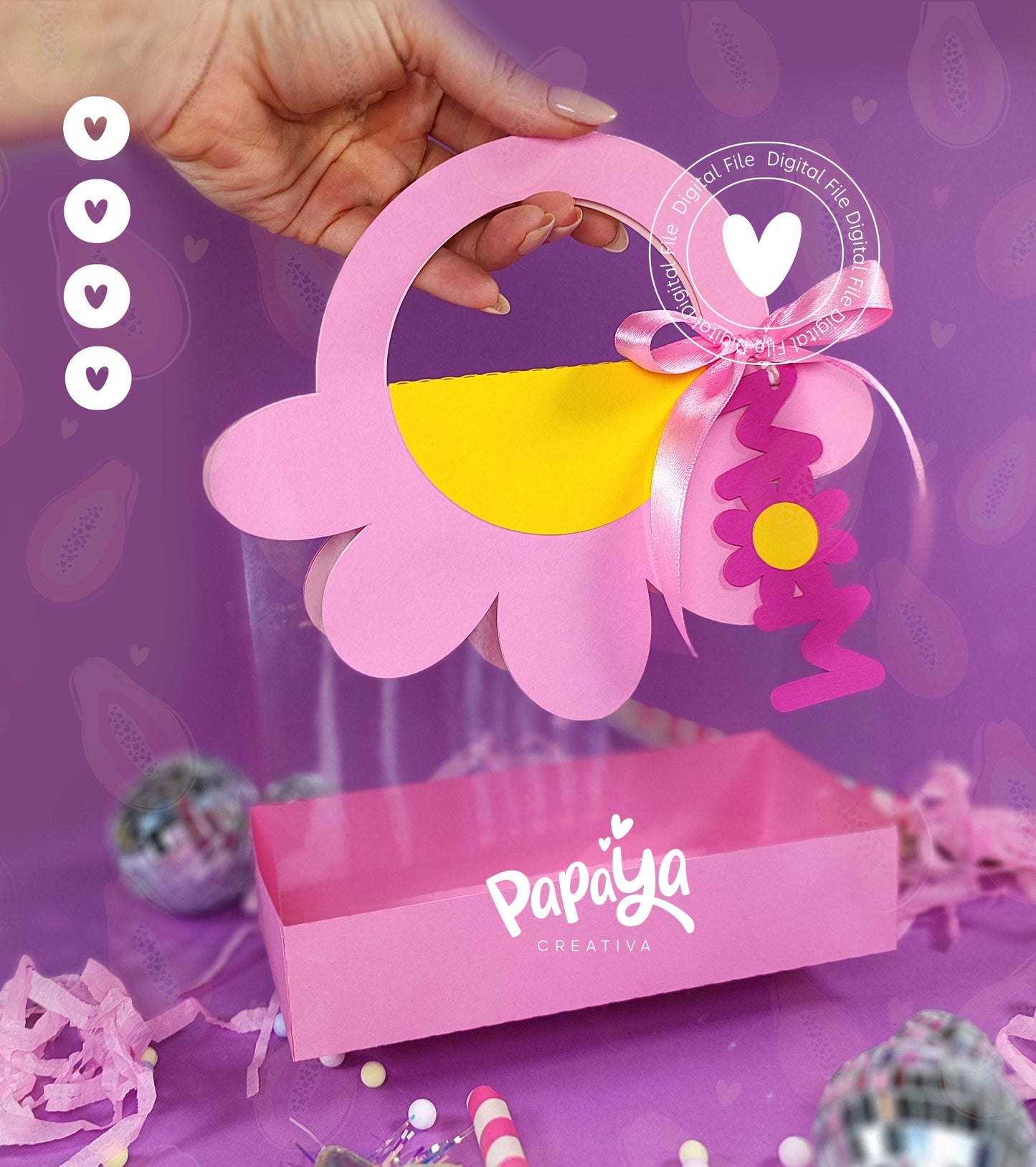 Flower Bag DIGITAL FILE *mom tag*