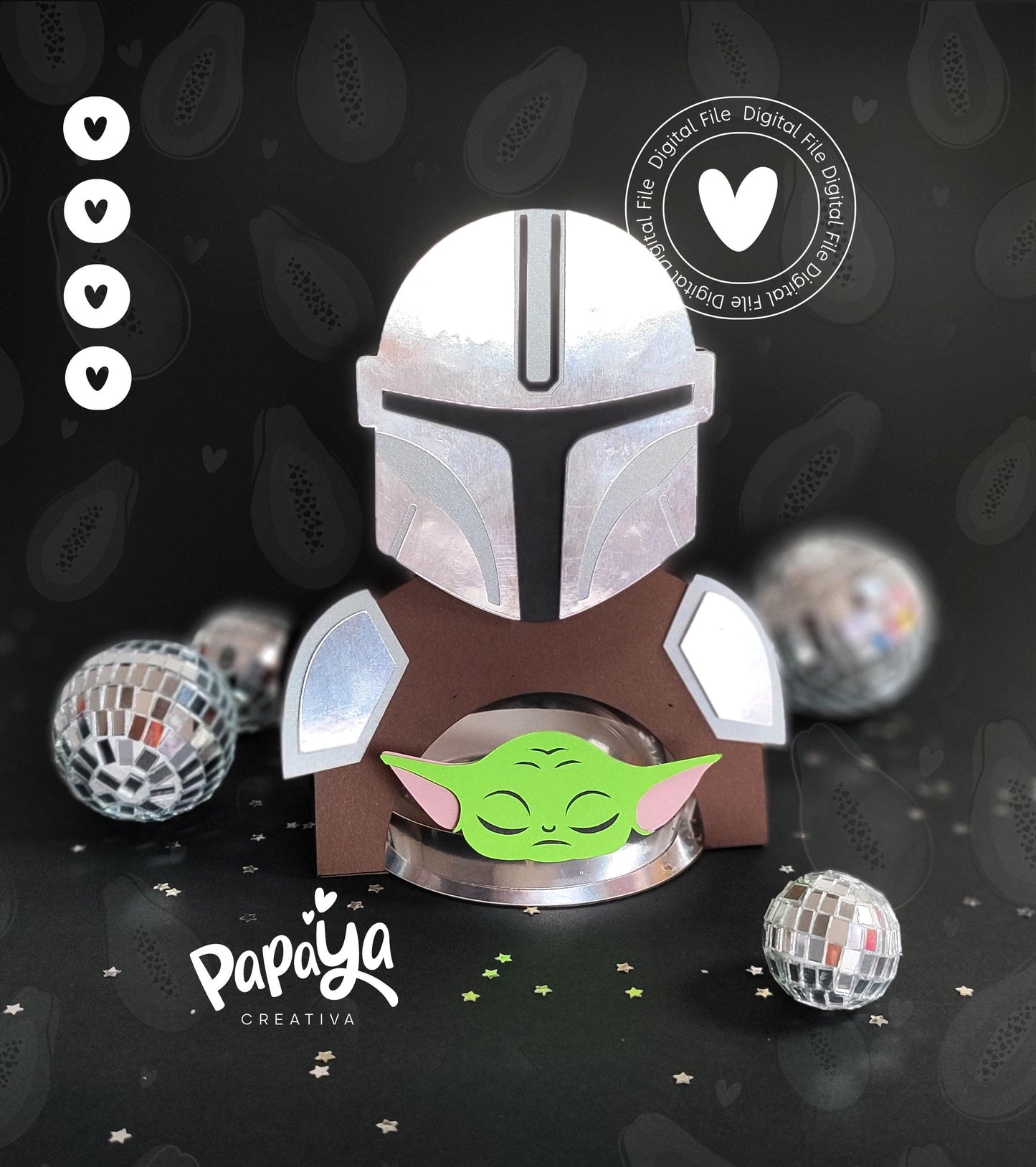 DIGITAL FILE Candy Holder Mando *Easy open/close system* (Dome 8cm)