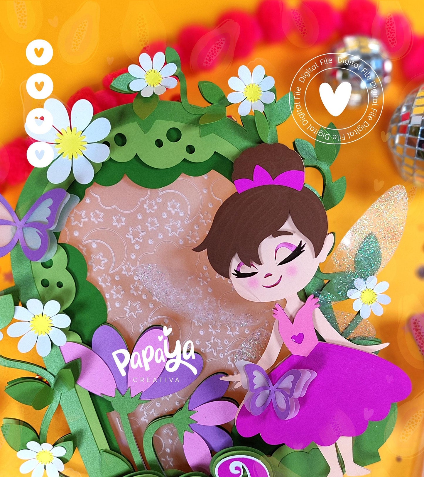 Adorable Fairy DIGITAL FILE Cake topper *does't include typography*