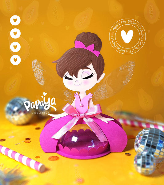 Fairy DIGITAL FILE Candy Holder / dome size 8cm/ open and close system