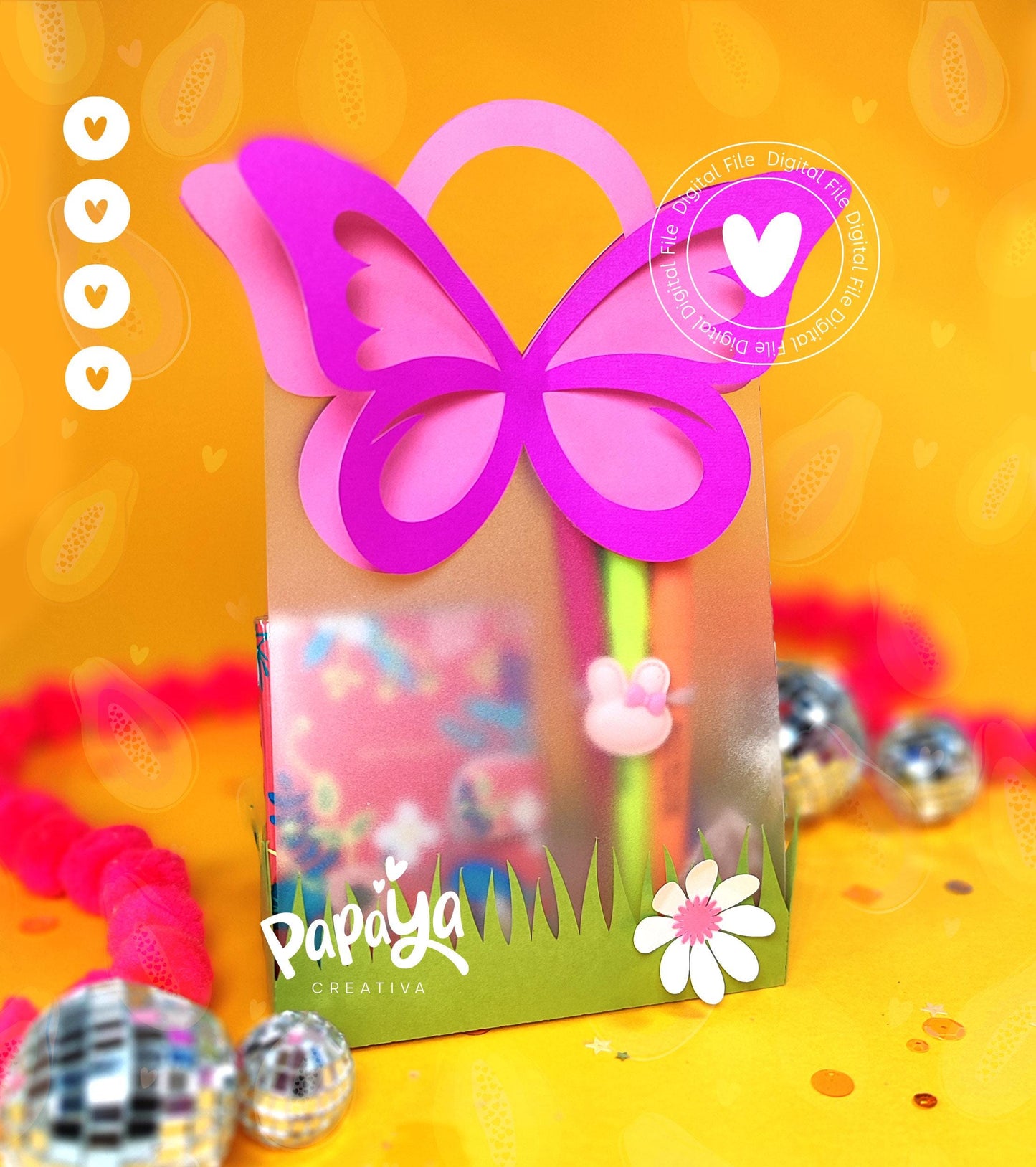 Butterfly Gift Bag DIGITAL FILE