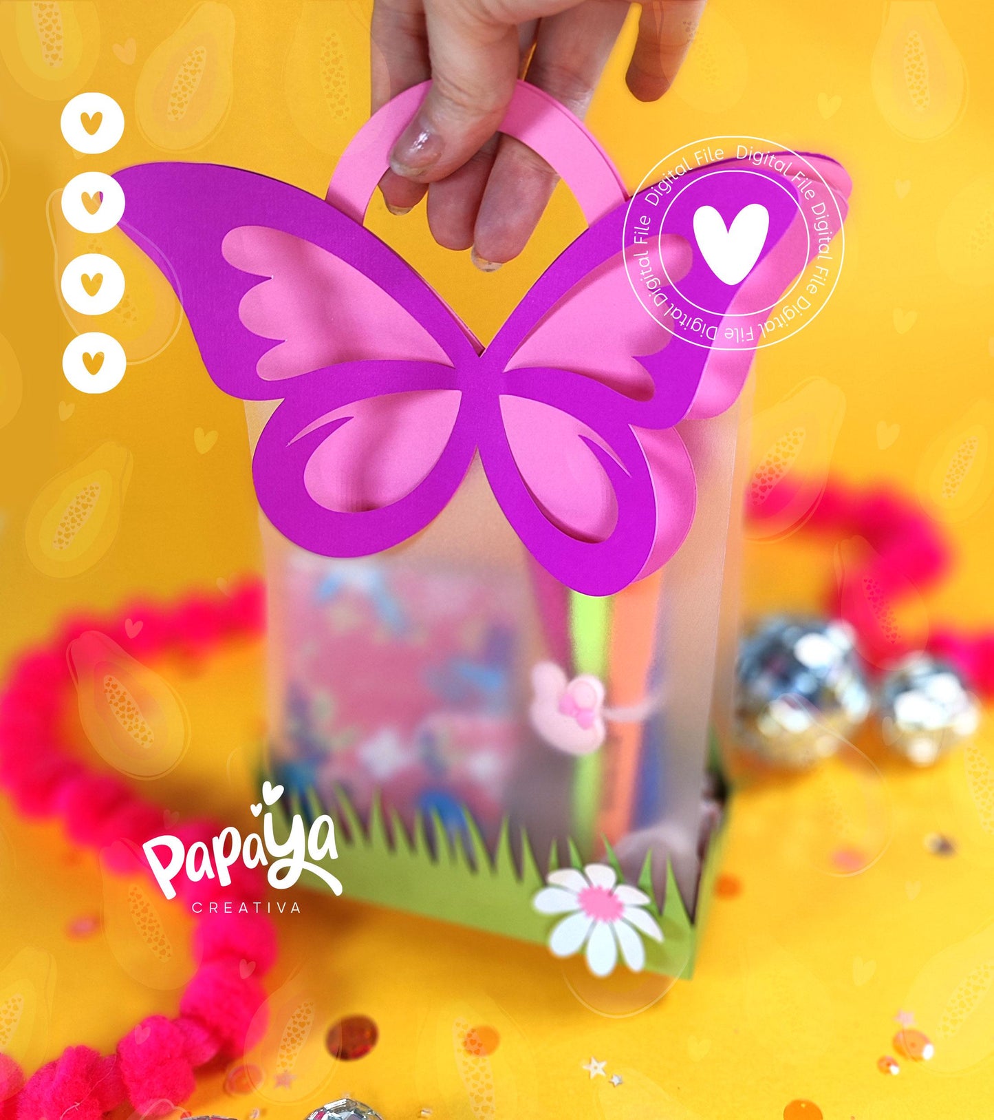 Butterfly Gift Bag DIGITAL FILE