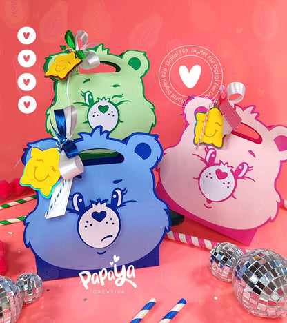 Lovely Bear BOX (DIGITAL FILE) SVG/STUDIO