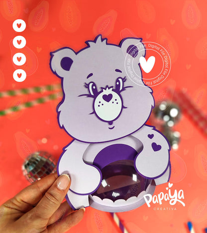 Lovely Bear Candy Holder (DIGITAL FILE) /Dome size 8cm/ open and close system