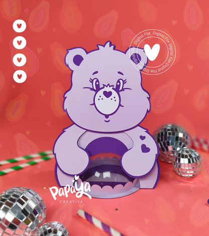 Lovely Bear Candy Holder (DIGITAL FILE) /Dome size 8cm/ open and close system
