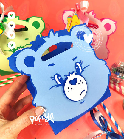 Lovely Bear BOX (DIGITAL FILE) SVG/STUDIO