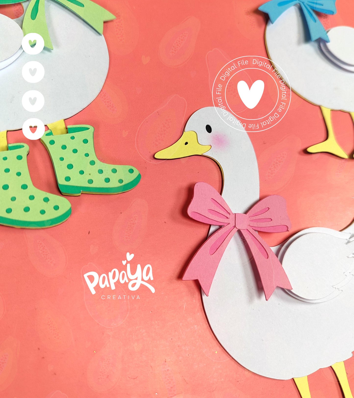 Adorable Goose Set Layered Cutting File (DIGITAL FILE) *includes all 3 models*