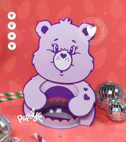 Lovely Bear Candy Holder (DIGITAL FILE) /Dome size 8cm/ open and close system