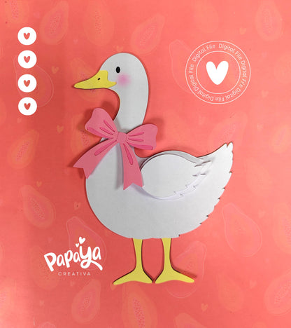 Adorable Goose Set Layered Cutting File (DIGITAL FILE) *includes all 3 models*