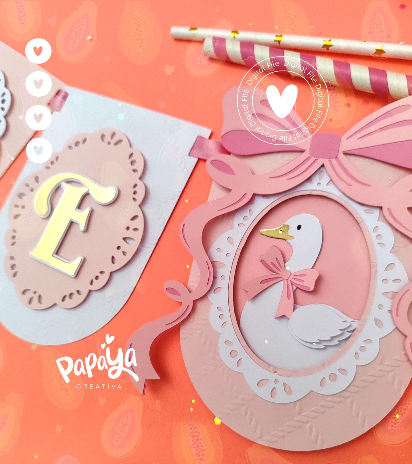 Adorable Goose Banner One (DIGITAL FILE)