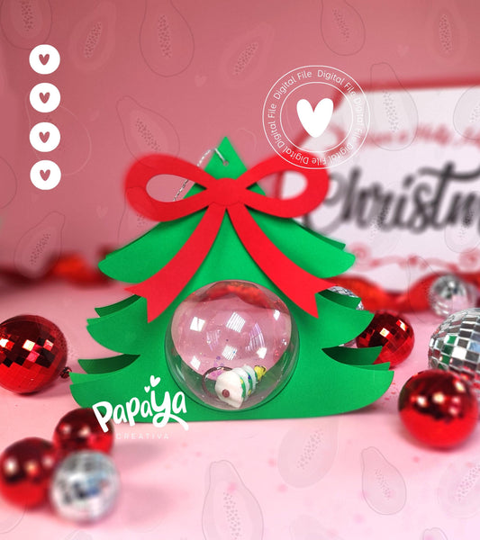 Christmas Tree Ornament Holder (Digital File) SVG/ STUDIO Format Ball size 8cm