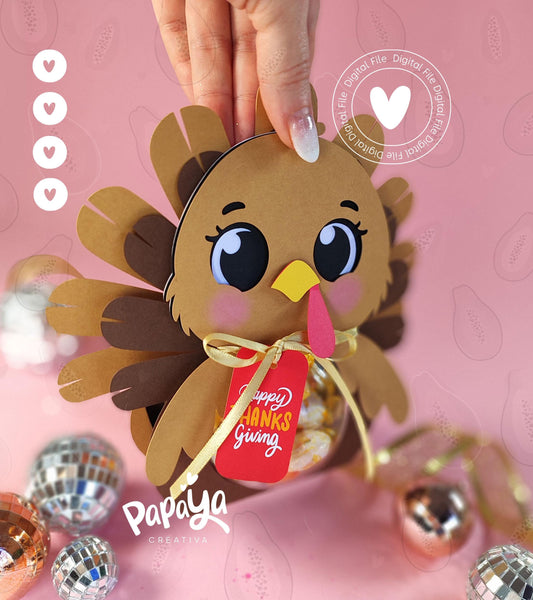 Turkey Ornament Holder (DIGITAL FILE) Ball size 8cm