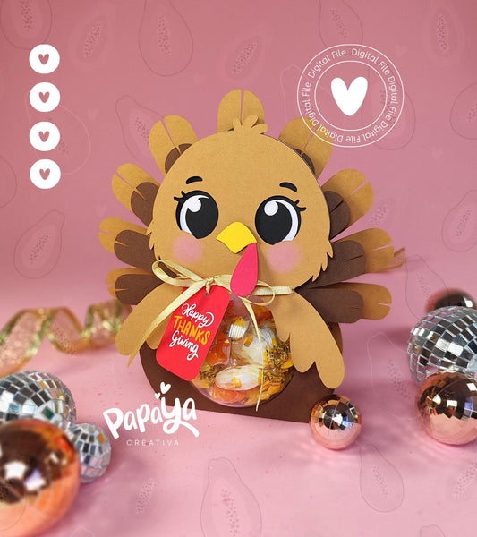 Turkey Ornament Holder (DIGITAL FILE) Ball size 8cm