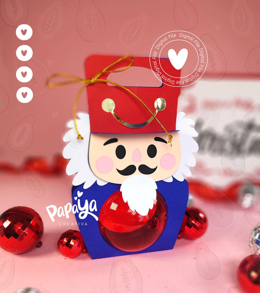 Nutcracker Ornament Holder (Digital File) SVG/ STUDIO Format Ball size 8cm